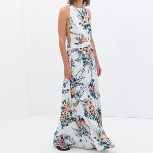 Zara maxi floral dress
